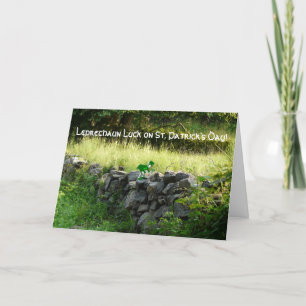 Leprechaun Luck!-Old Stone Country Wall Card