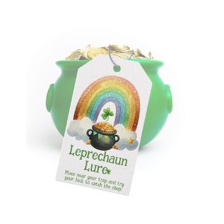 Leprechaun Lure, St Patricks Day Trap Bait  Gift Tags