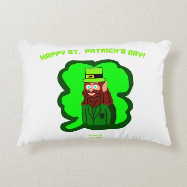 Leprechaun Magic Accent Pillow (Front)