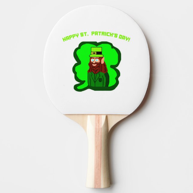 Leprechaun Magic Ping Pong Paddle (Front)