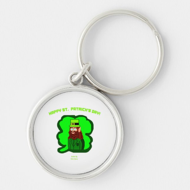 Leprechaun Magic Premium Round Key Chain (Front)