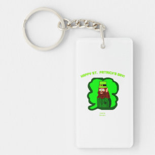 Leprechaun Magic Rectangle Key Chain