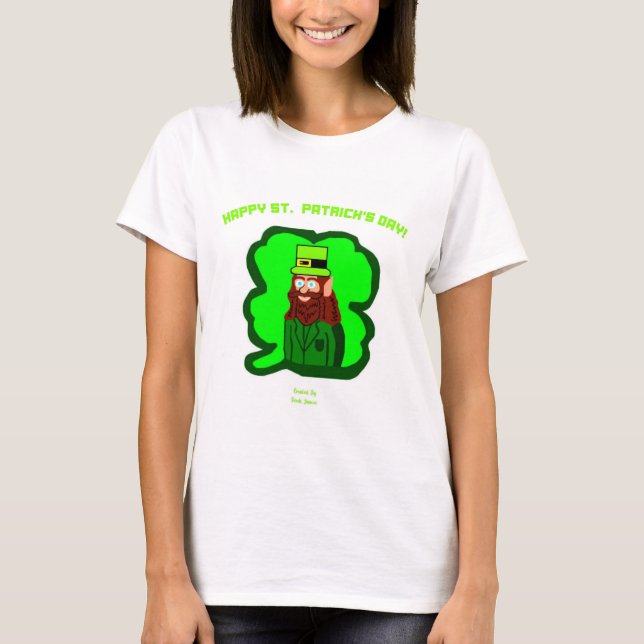 Leprechaun Magic Women's White Basic T Shirt (Front)