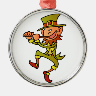 leprechaun metal ornament