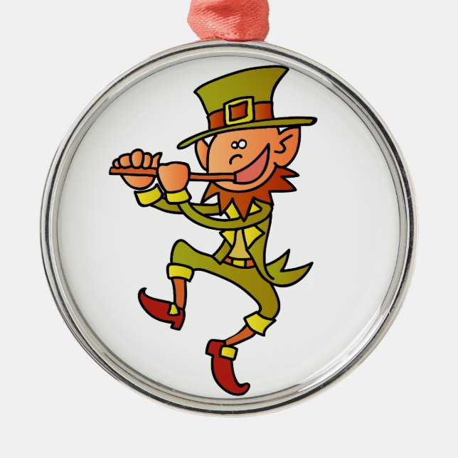 leprechaun metal ornament (Front)