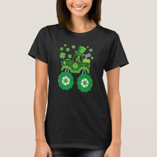 Leprechaun Monster Truck Pugs St Patricks Day Dog  T-Shirt