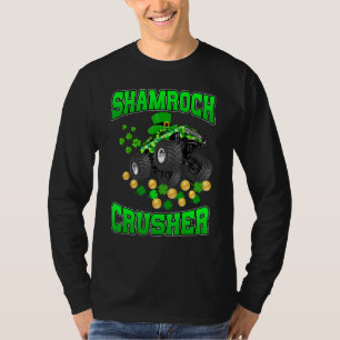 Leprechaun Monster Truck Shamrock Crusher St Patri T-Shirt