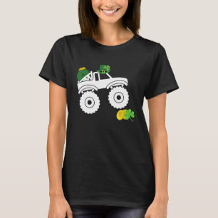 Leprechaun Monster Truck Shamrock St Patrick Day B T-Shirt