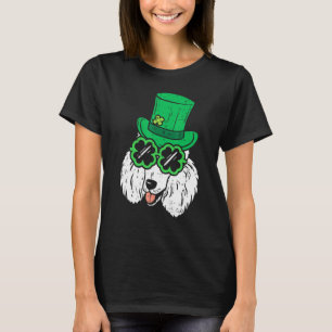 Leprechaun Poodle C Glasses St Patricks Day Dog T-Shirt