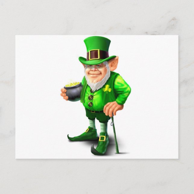 Leprechaun Postcard (Front)