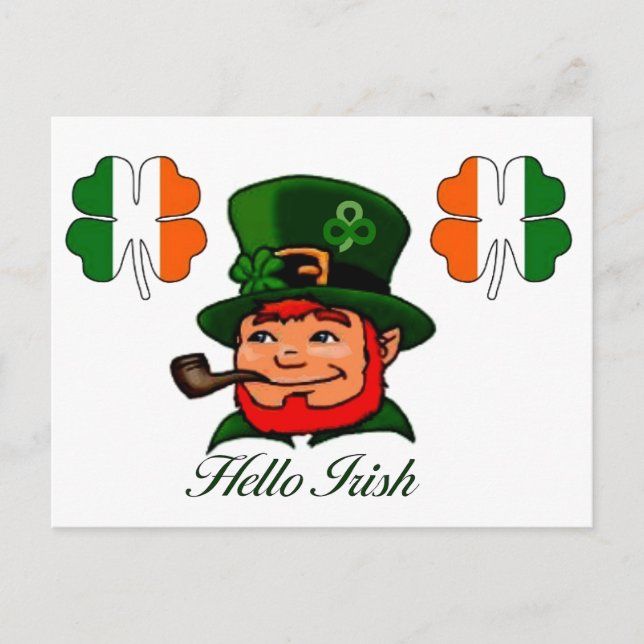 Leprechaun postcard (Front)