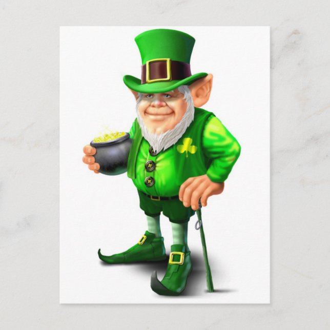 Leprechaun Postcard (Front)