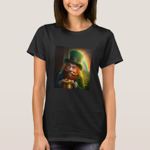 Leprechaun Pot of Gold Rainbow St Patrick's Day Lu T-Shirt