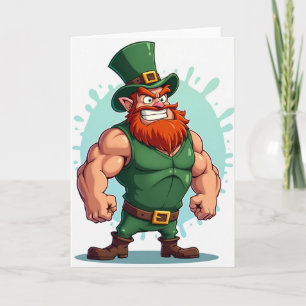 Leprechaun Power St Patricks Card