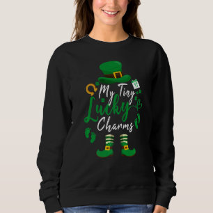 Leprechaun Pregnancy St Patrick's Day 22 My Tiny L Sweatshirt