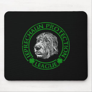 Leprechaun Protection League Irish Wolfhound Mouse Pad