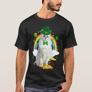 Leprechaun Ragdoll Cat Shamrock C Saint Patrick's T-Shirt