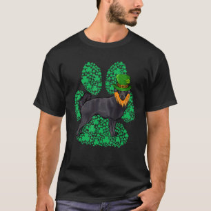 Leprechaun Schipperke St Patricks Day Shamrock Paw T-Shirt