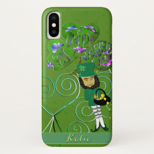 Leprechaun Shamrock iPhone X Case