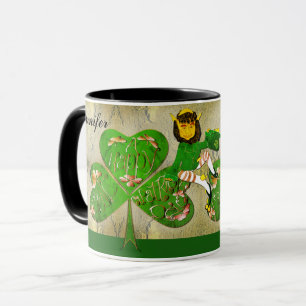 Leprechaun Shamrock "Happy St. Patrick's" Mug