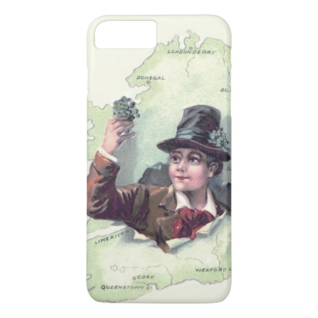 Leprechaun Shamrock Ireland Island Case-Mate iPhone Case (Back)