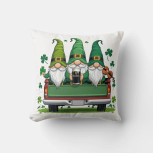 Leprechaun Shamrock irish music Cushion