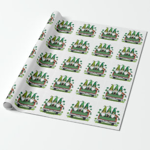 Leprechaun Shamrock irish music Wrapping Paper