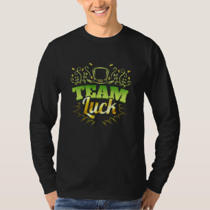 Leprechaun Shamrock Team Luck For St Patricks Day T-Shirt