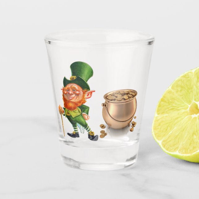 LEPRECHAUN  SHOT GLASS (Front)