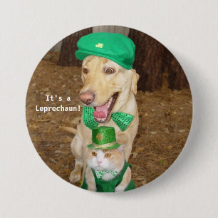 Leprechaun Sighting 7.5 Cm Round Badge
