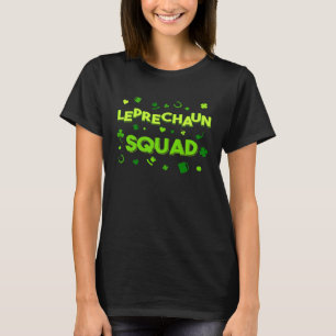 Leprechaun Squad St Paddy Day Lucky Irish Family T-Shirt