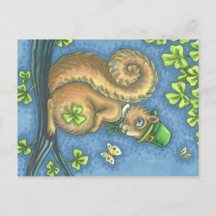 LEPRECHAUN SQUIRREL, ST. PATRICK'S DAY POSTCARD