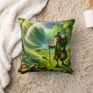 Leprechaun St. Patrick's Day Emerald Green Decor Cushion