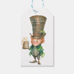 Leprechaun   St Patrick's Day   Irish Blessing Gift Tags