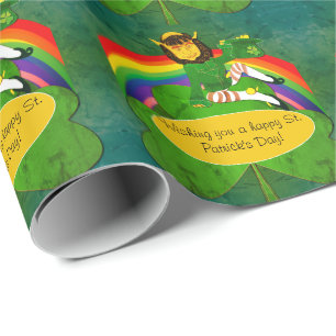 Leprechaun St. Patrick's Day Wrapping Paper