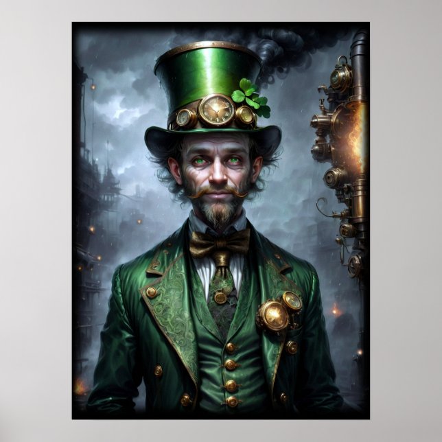 Leprechaun Steampunk style Poster (Front)