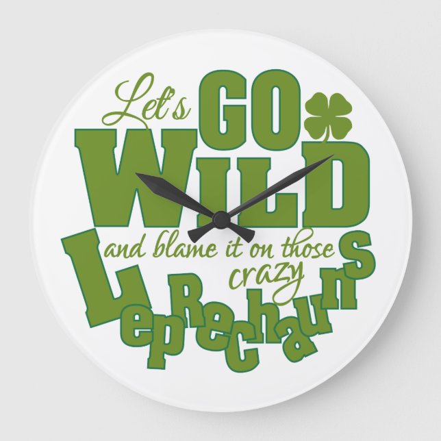 Leprechaun wall clock (Front)