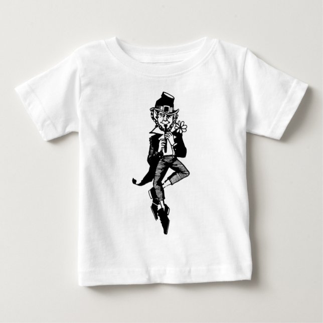 Leprechaun with Flute Baby T-Shirt (Front)