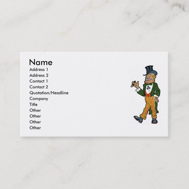Leprechauns Business Card (Front)
