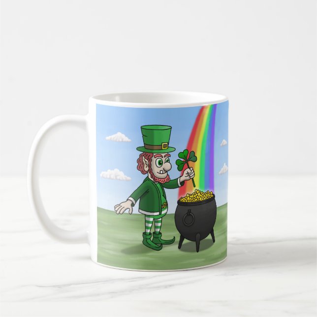 Leprechauns Saint Patrick's Day Coffee Mug (Left)