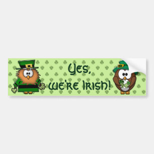 leprechowl bumper sticker