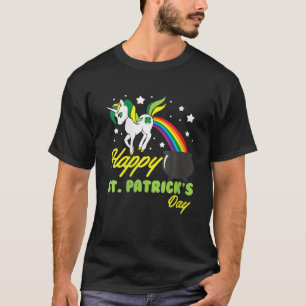 Lepricorn Irish Unicorn Leprechaun Happy St Patric T-Shirt
