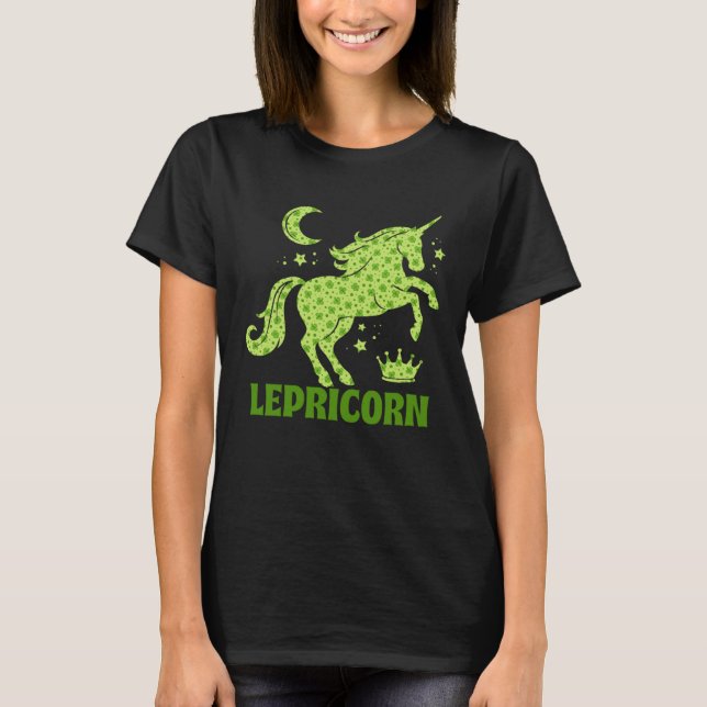Lepricorn Leprechaun Unicorn St Patrick s Day Sham T-Shirt (Front)