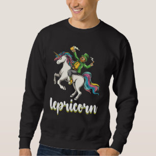 Lepricorn Leprechaun Unicorn St Patrick's Day Sweatshirt
