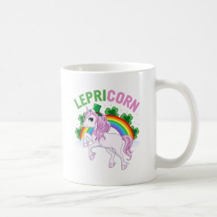 Lepricorn St. Patrick Day Lucky Rainbow Coffee Mug
