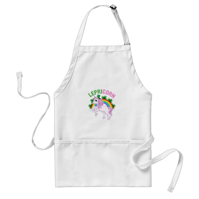Lepricorn St. Patrick Day | Lucky Rainbow Standard Apron (Front)