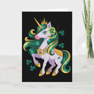 Lepricorn St Patricks Day Unicorn Cute Saint Patty Card