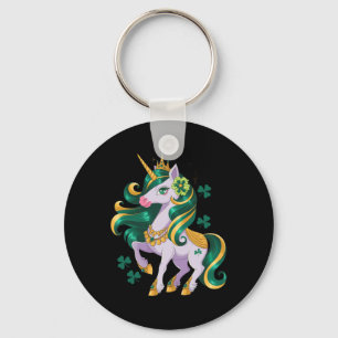 Lepricorn St Patricks Day Unicorn Cute Saint Patty Key Ring