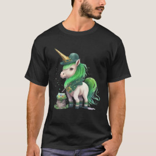 Lepricorn Unicorn Kids Girls Lucky St Patricks Day T-Shirt