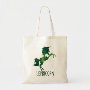 Lepricorn Unicorn St Patricks Day Girls Women Sham Tote Bag
